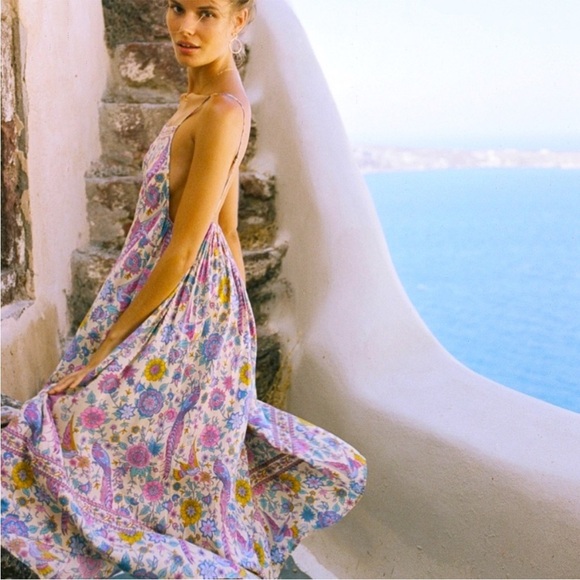 💟 SPELL CHAMOMILE LOVEBIRD 🕊️ MIDI DRESS - Picture 3 of 6